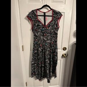 Pinup Couture Heidi Dress in Spanish Fan Print